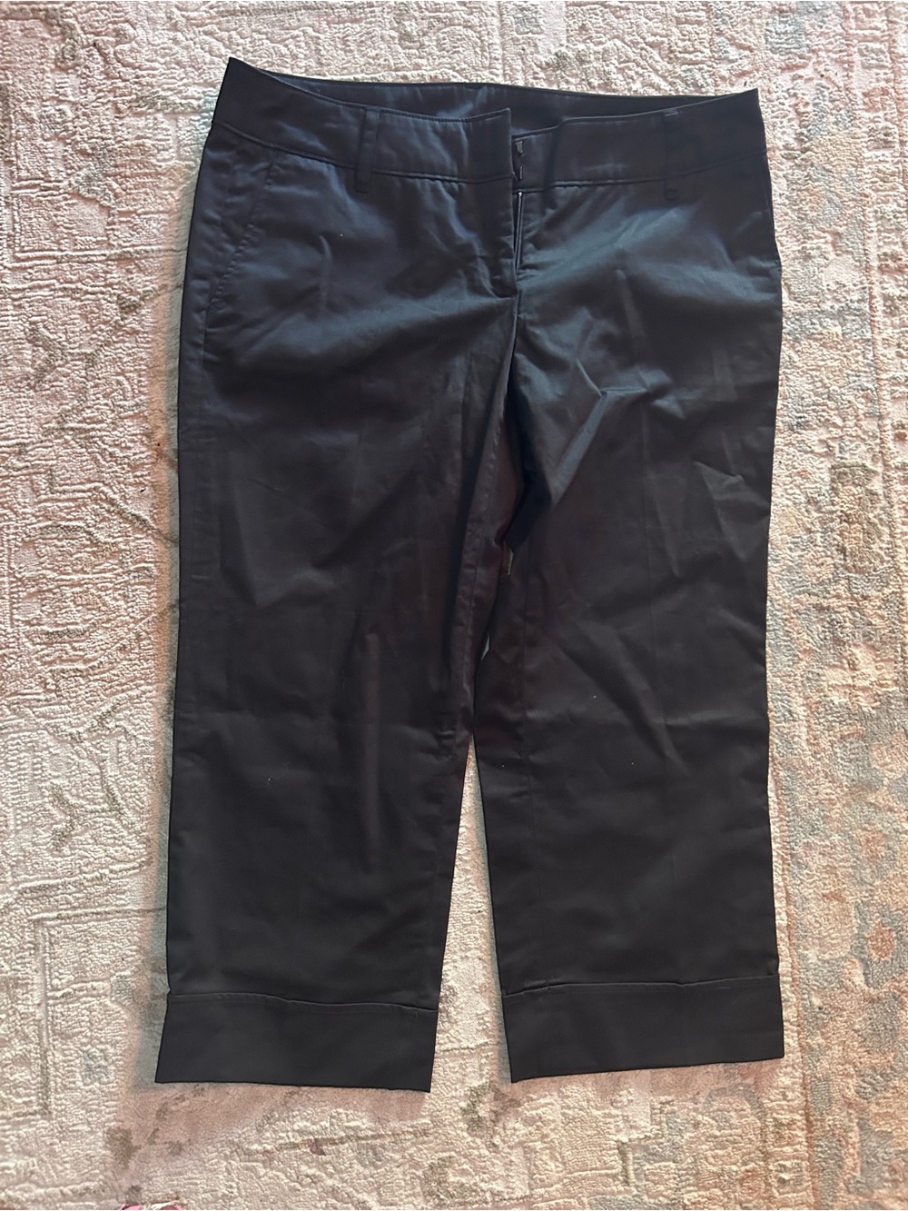 Willi Smith Black Capri Pants size 8 NEW